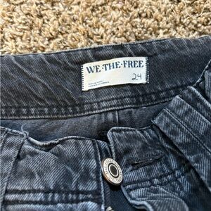 We the free side leg denim. Very loose and flattering for that baggy denim look